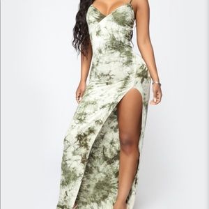 Tie dye maxi dress
